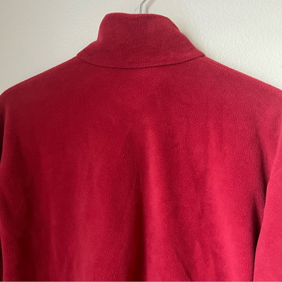 Patagonia Men’s Red Synchilla Fleece 1/4 Zip Pullover Sweater Size Large - Picture 5 of 5
